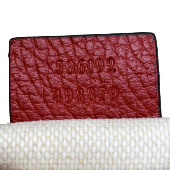 GUCCI  Soho Leather Chain Backpack Red - Picture 11 of 13